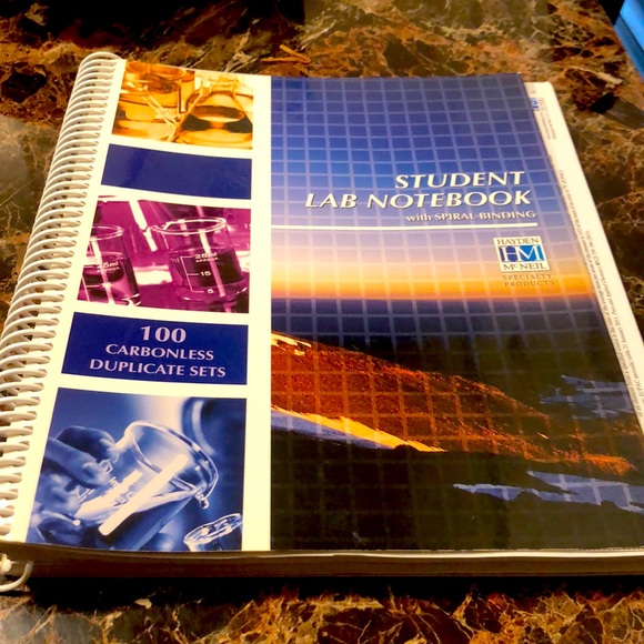 Student Lab Notebook: 100 Spiral Binding - Picture 1 of 8